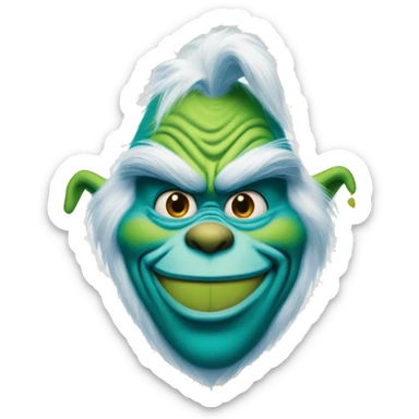 The grinch but he’s blue sticker