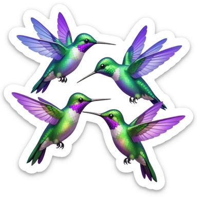 MORE HUMMINGBIRDS sticker