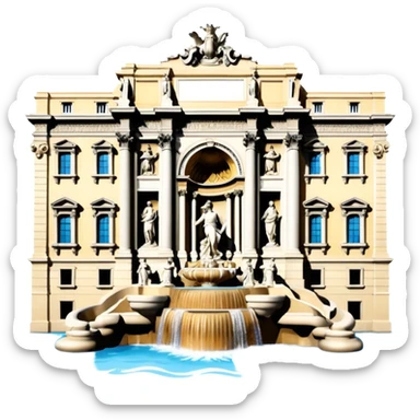 Trevi Fountain sticker