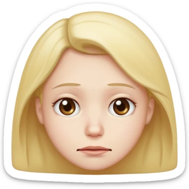 Quiero q sea una carita trizte q este mal pero q se vea feliz y en el fondo mal osea algo asi sticker