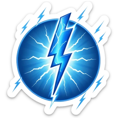 Can u generate a blue verification mark with lightning aura around it? sticker
