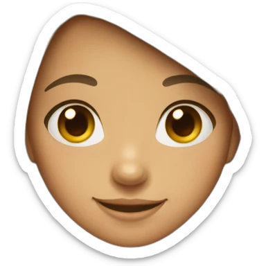 A girl with dimples sticker