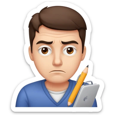 Stressed copywriter  sticker