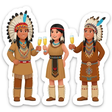 champagne potlatch sticker