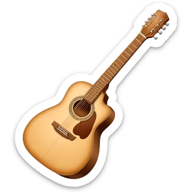12 string acoustic guitar sticker
