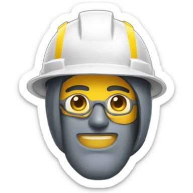 Capacete de obra sticker