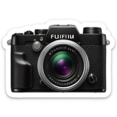 Fujifilm x100vi black camera sticker