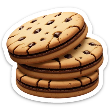 Full chocolate shortbread cookies (without chocolate chips) sticker