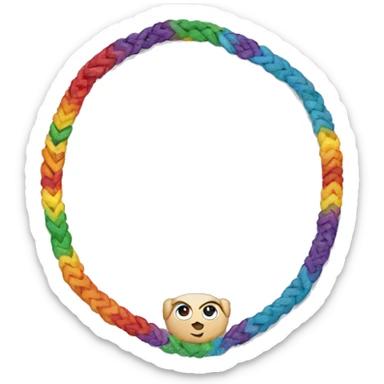 Friendship bracelet sticker