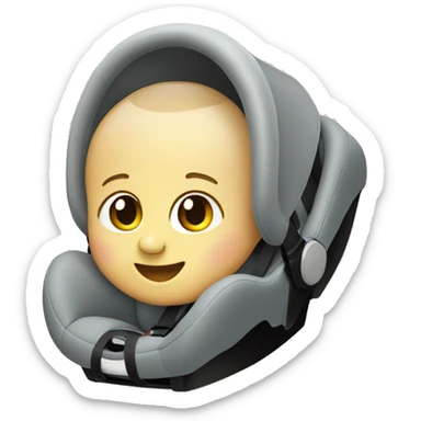 Infant car seat sticker
