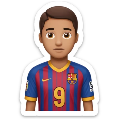 buat costum seperti diatas buat mirip hanya pakaian saja dan dari belakang barcelona nama punggung irvina dan nomor punggung 9 sticker