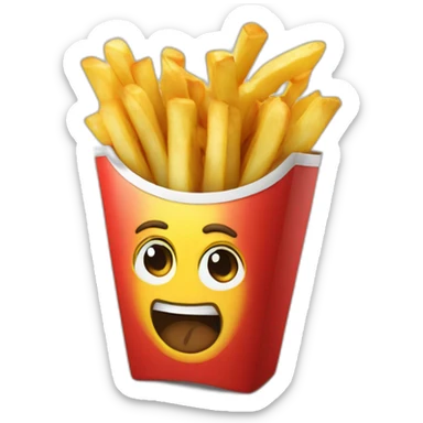 fight-frenchfries sticker