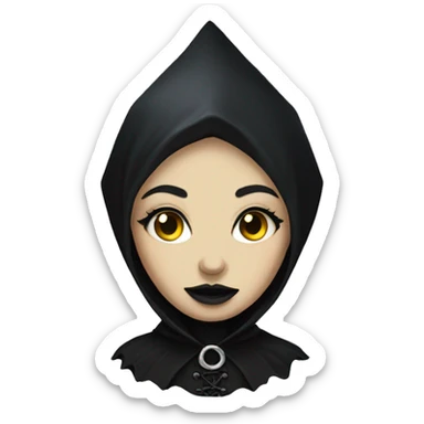 Gothic woman sticker
