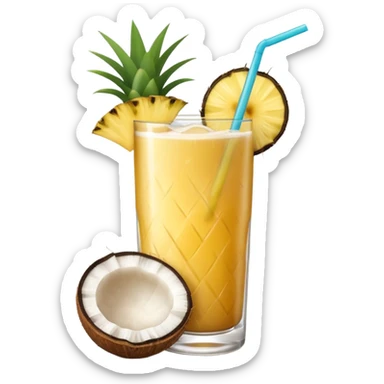 coconut drink summer vibe sticker