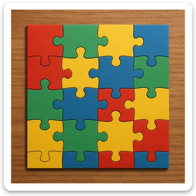 Puzzle sticker
