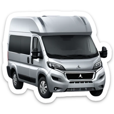 Standard Peugeot Boxer L3H2 Campervan with two windows on the right side silver normal height sticker