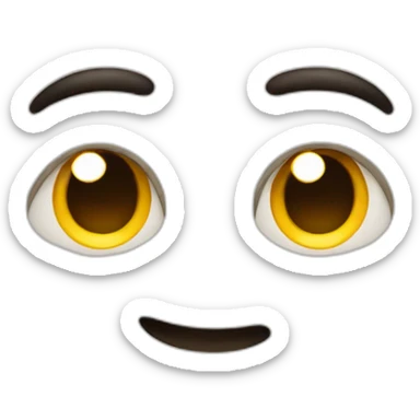 Raised eyebrow, close the other eye, smile and thumb up sticker