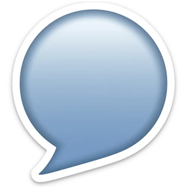 white facebook messenger sticker