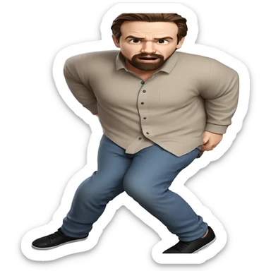 funny bearded boy meme sticker