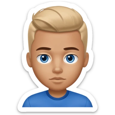 Bratz Boyz Cameron blue eyes, Blue eyes, dark blue shirt sticker