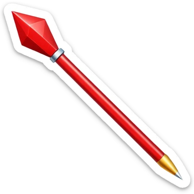 Une flèche de direction rouge qui pointe vers le haut à 90 degrée sticker