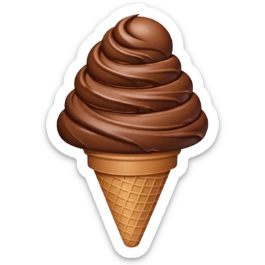 Choclate ice cream sticker