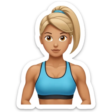 woman personal trainer sticker