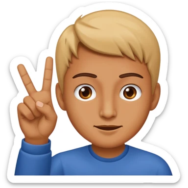 A person flipping you off sticker