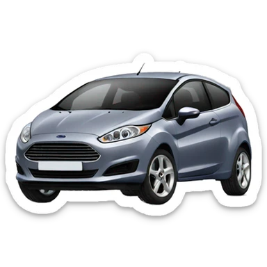 Ford fiesta grise sticker