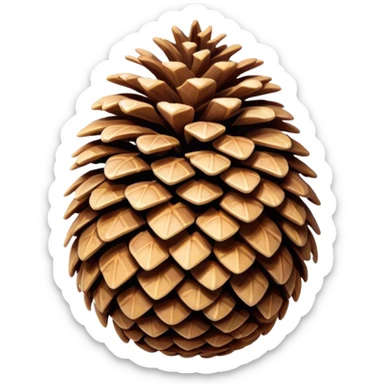 pinecone sticker