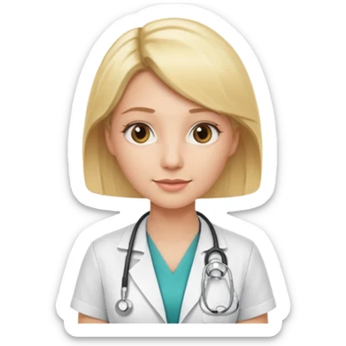 doctoress blonde sticker