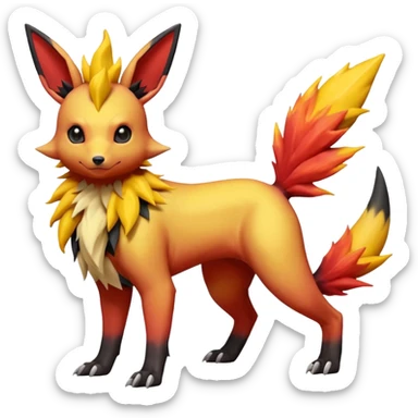 magma-gradients-colored Jolteon-Salandit-Umbreon-Flareon-Hybrid (Full body) sticker