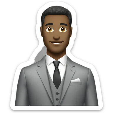 Posh-man-with-gray-suit-and-500-euro-cash sticker