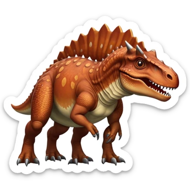 realistic short armed carnotaurus sticker