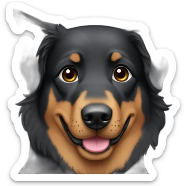 Beauceron dog princess sticker