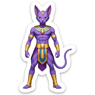 Beerus full body  sticker