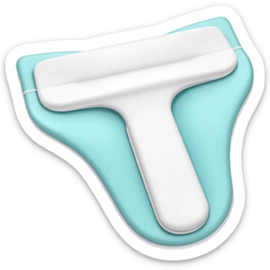 clean and simple feminine sanitary pad, no text, no symbols sticker