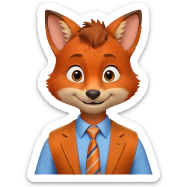 nick wilde zootopie 2 sticker