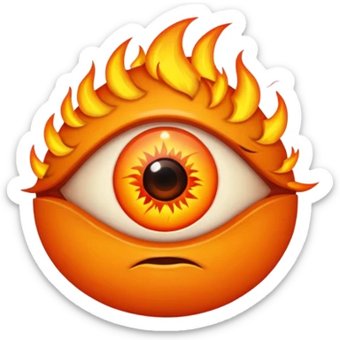 Use this photo in the emoji: https://ca.slack-edge.com/T03RQUNUQ-U03RQUNV2-ff0ad9d95cd5-512. It should be in the style of the eye of sauron from lord of the rings, but it's the "eye of gerry" sticker