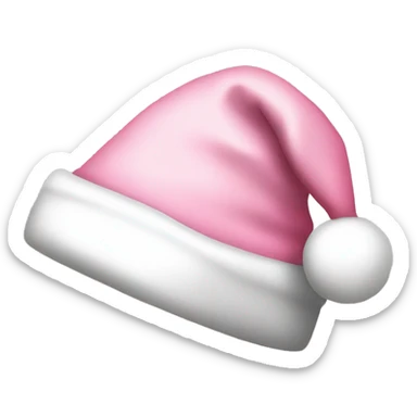 light pink santa hat sticker
