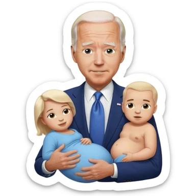 Joe biden pregnant sticker