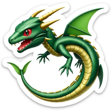 Pokemon  legendary Rayquaza sticker