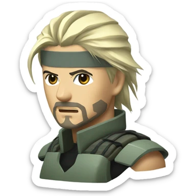raiden from metal gear solid sticker