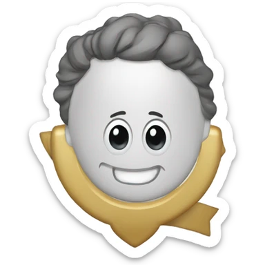 emojiface holding a plaque for te EU - partly founded by the EU sticker