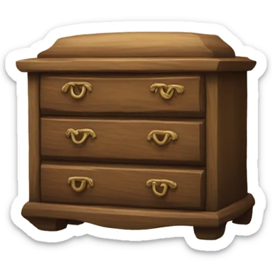 ancient chest of drawers sticker