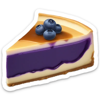 Blueberry Cheesecake with caramel  sticker