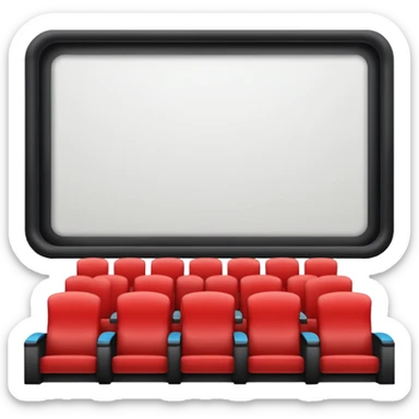 movie theater screen sticker