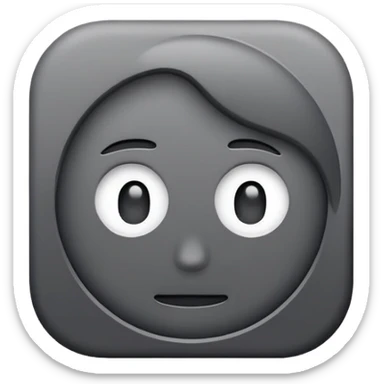 user icon, picture placeholder, dark grey sticker