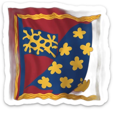 Franche comté flag sticker