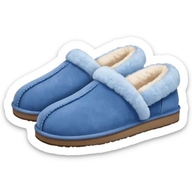 UGG slippers blue sticker